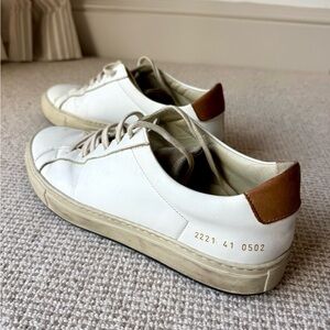 Common Projects Retro Leather White Sneakers